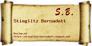 Stieglitz Bernadett névjegykártya